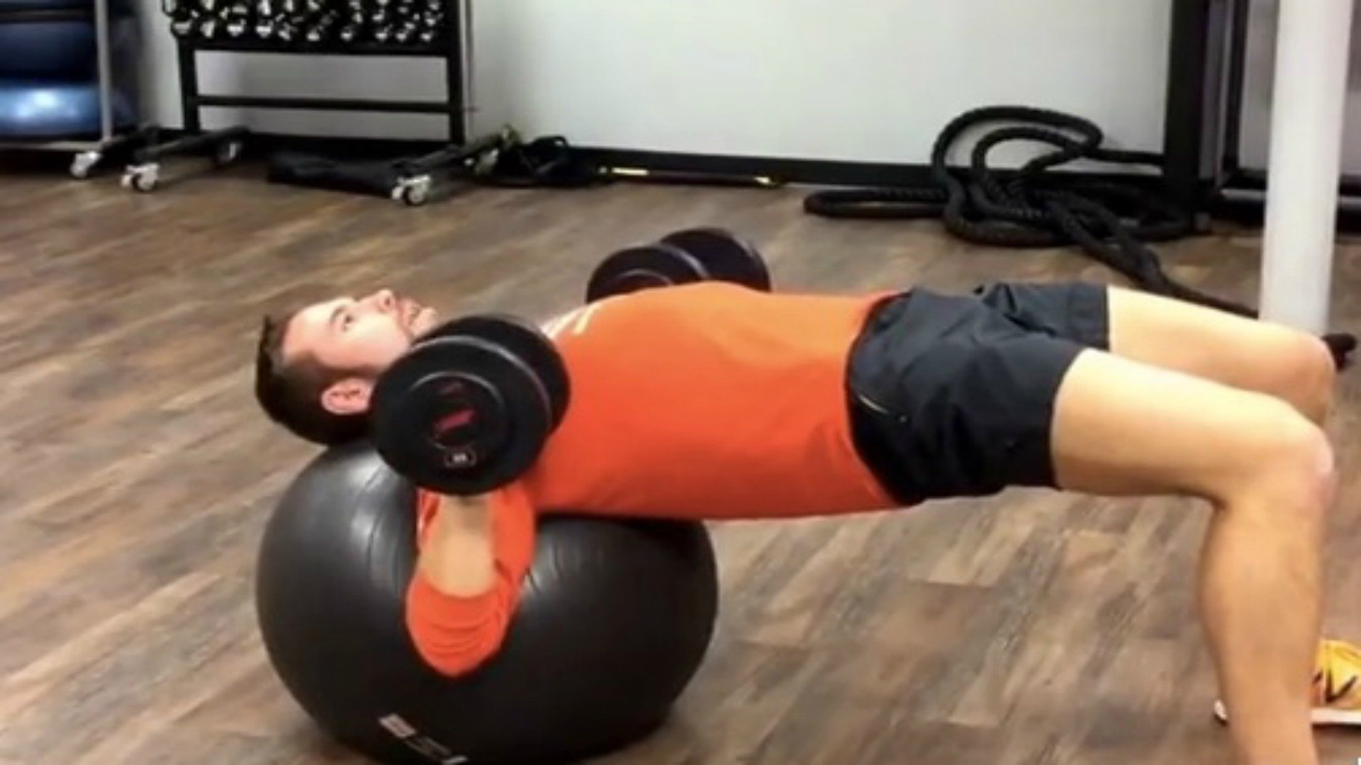 Stability Ball Chest Press | 3Click Fitness